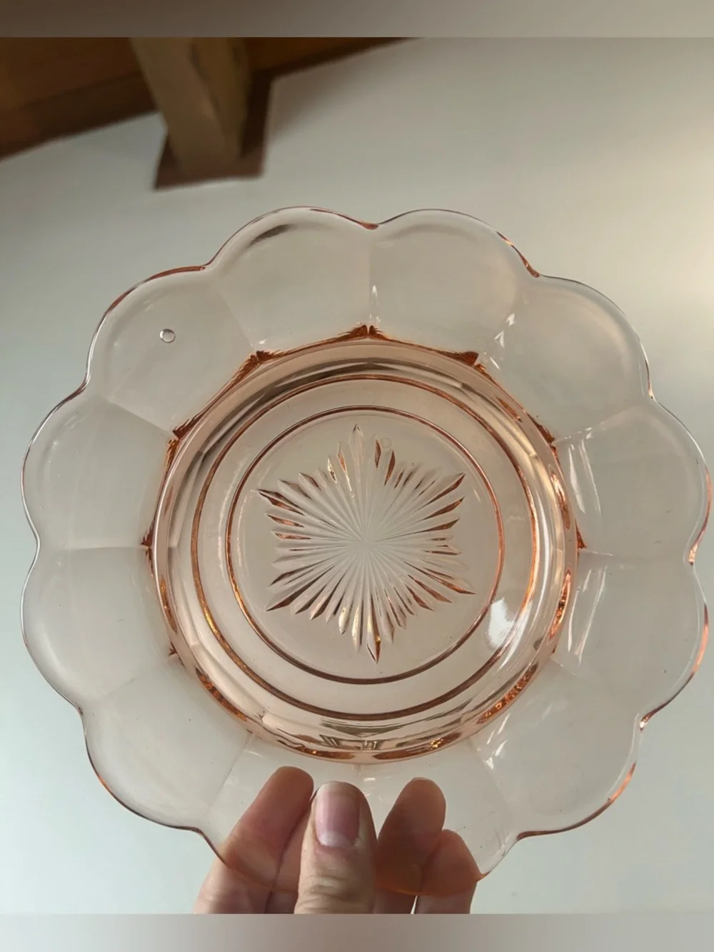 Vintage Mosser Glass "Cherry & Cable" Pink Glass Butter Dish - Picture 7 of 11